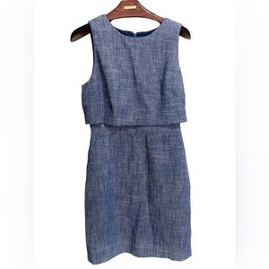 J.Crew Linen Sheath Work Dress Size 4